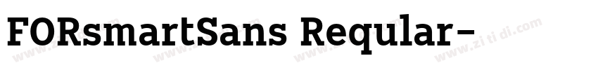 FORsmartSans Reqular字体转换
